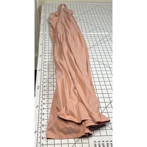 J. Crew Womens Tie-Back Tiered Midi Dress Size 3X Peachy Pink NWT 100% Cotton - Picture 6 of 9